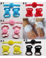 Sweet Flower Headband & Pre-walker (6 colours)